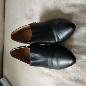 Calvin Klein black heeled booties